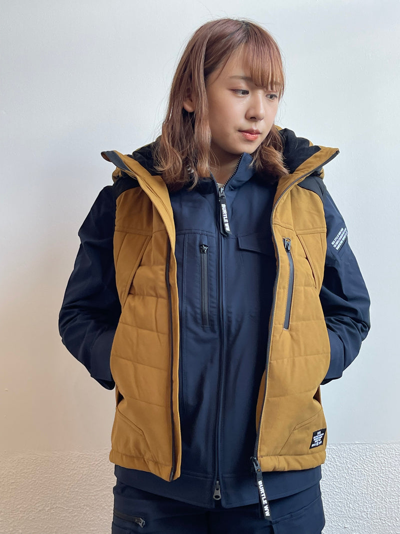 バートル 5274 防寒ベスト（大型フード付）