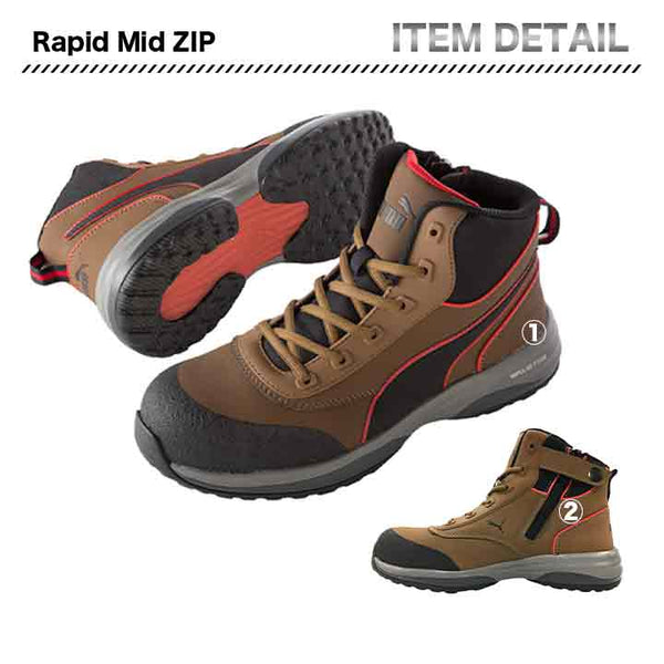 PUMA プロスニーカー Rapid Mid ZIP【メーカー取寄せ3~4営業日】