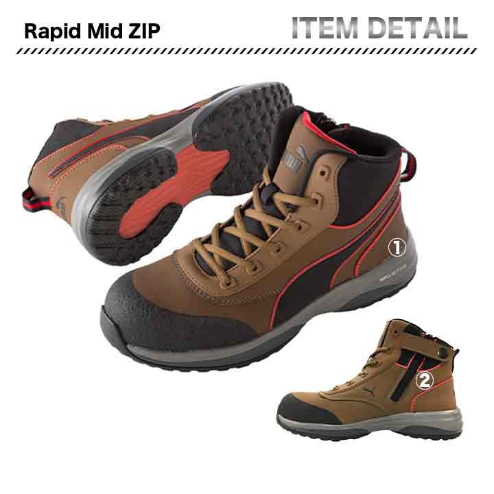 PUMA プロスニーカー Rapid Mid ZIP【メーカー取寄せ3~4営業日】